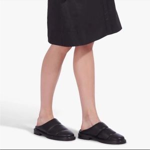 STAUD Astro quilted vegan leather mules